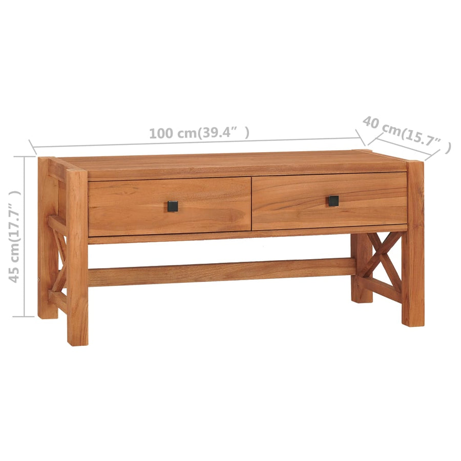 Tv-Meubel Teakhout 100 x 40 x 45 cm