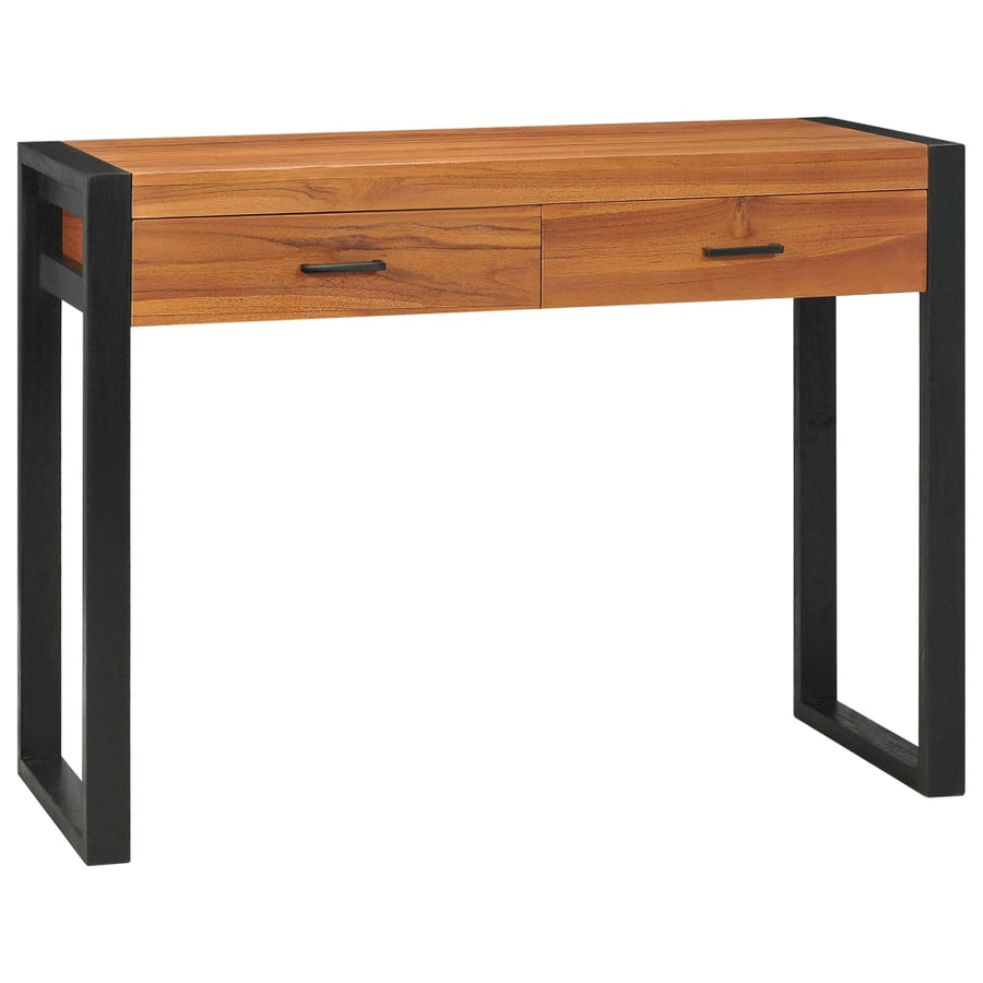 Bureau Met 2 Lades Teakhout 100 x 40 x 75 cm