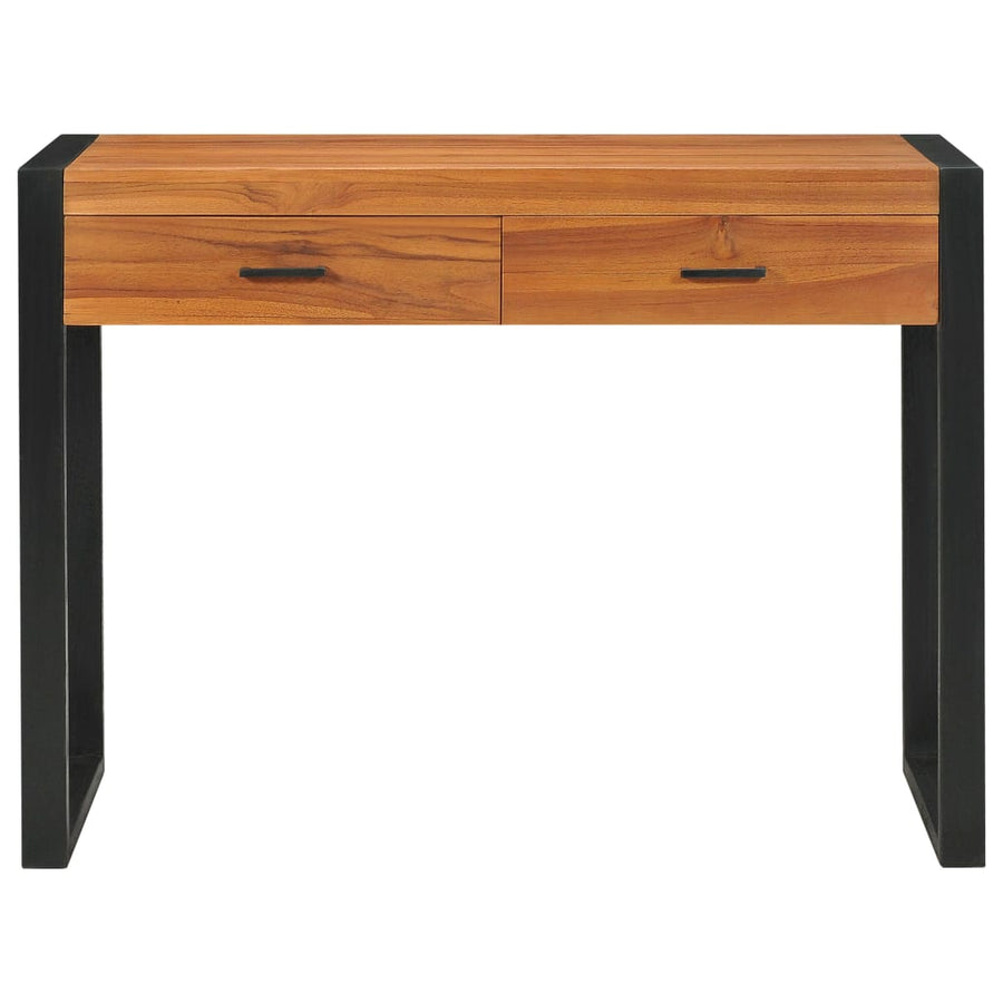 Bureau Met 2 Lades Teakhout 100 x 40 x 75 cm