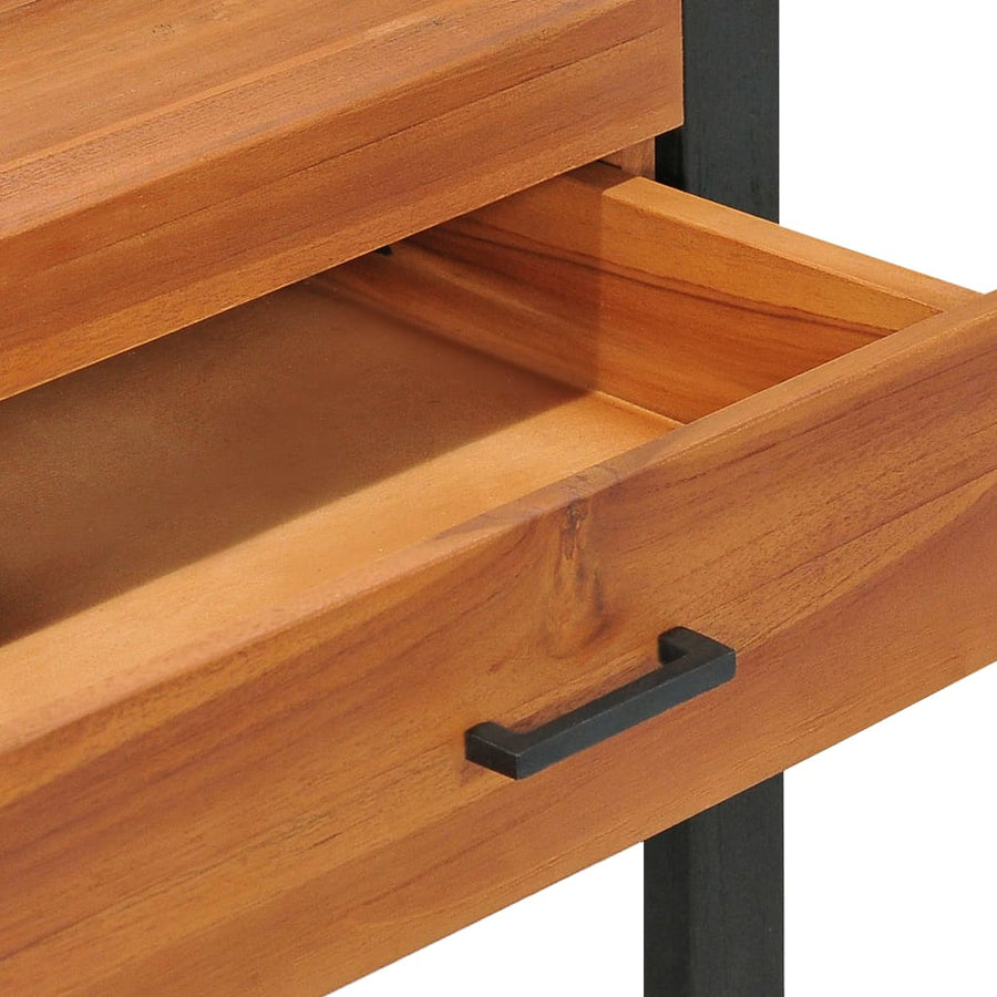 Bureau Met 2 Lades Teakhout 100 x 40 x 75 cm