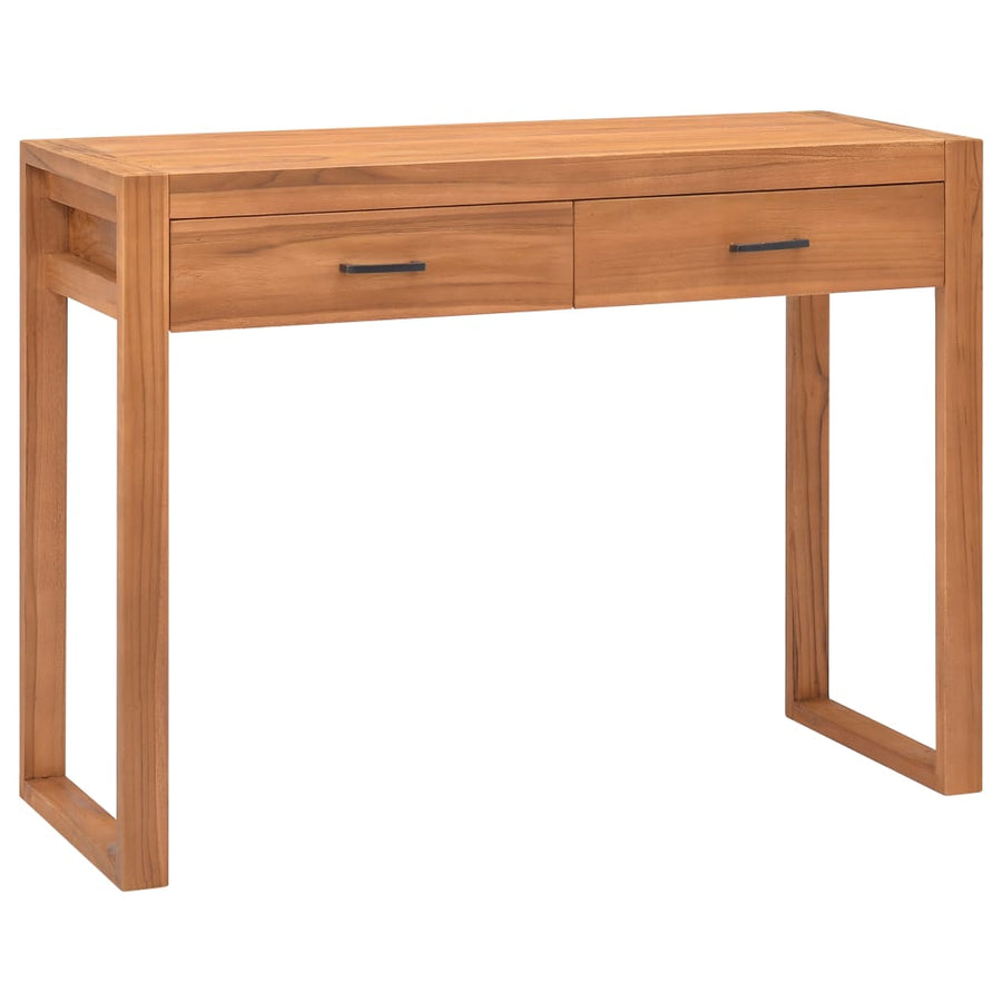 Bureau Met 2 Lades Teakhout 100 x 40 x 75 cm