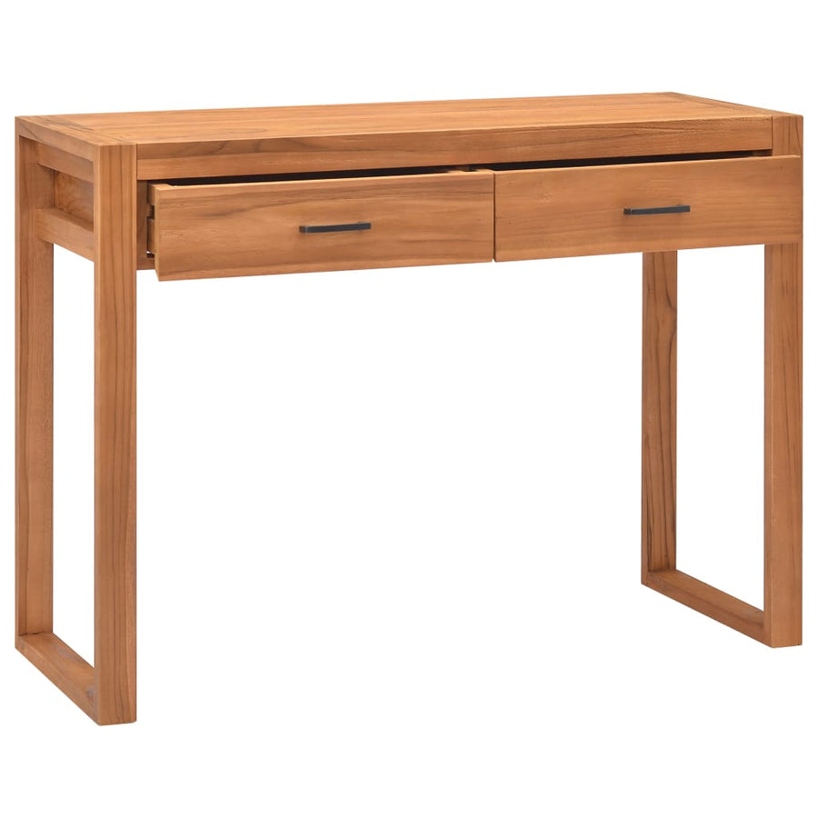 Bureau Met 2 Lades Teakhout 100 x 40 x 75 cm