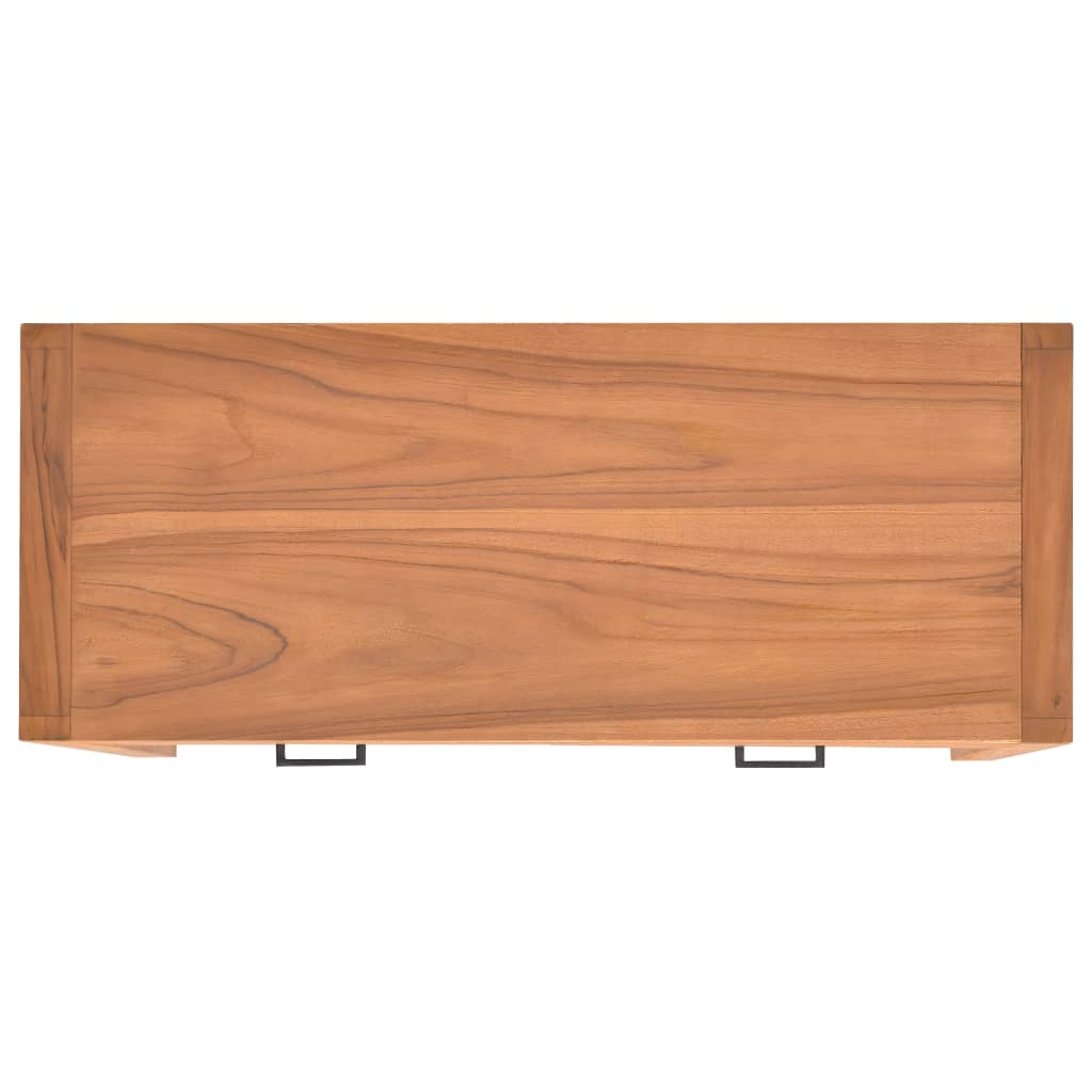 Bureau Met 2 Lades Teakhout 100 x 40 x 75 cm