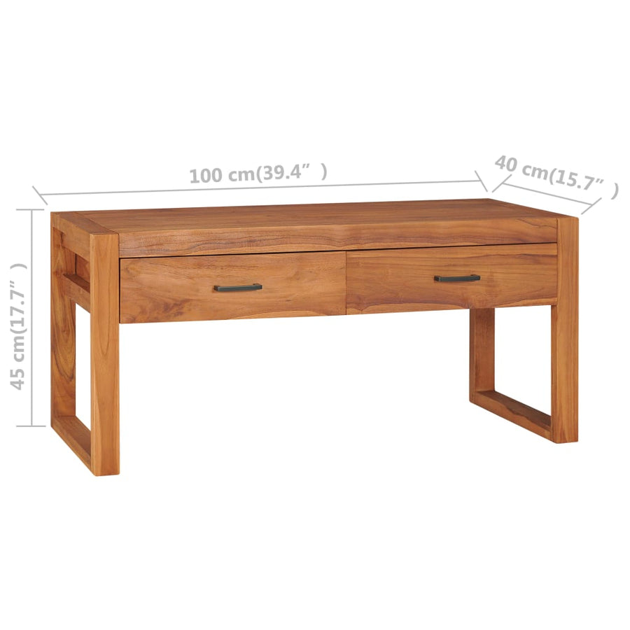Tv-Meubel Teakhout 100 x 40 x 45 cm