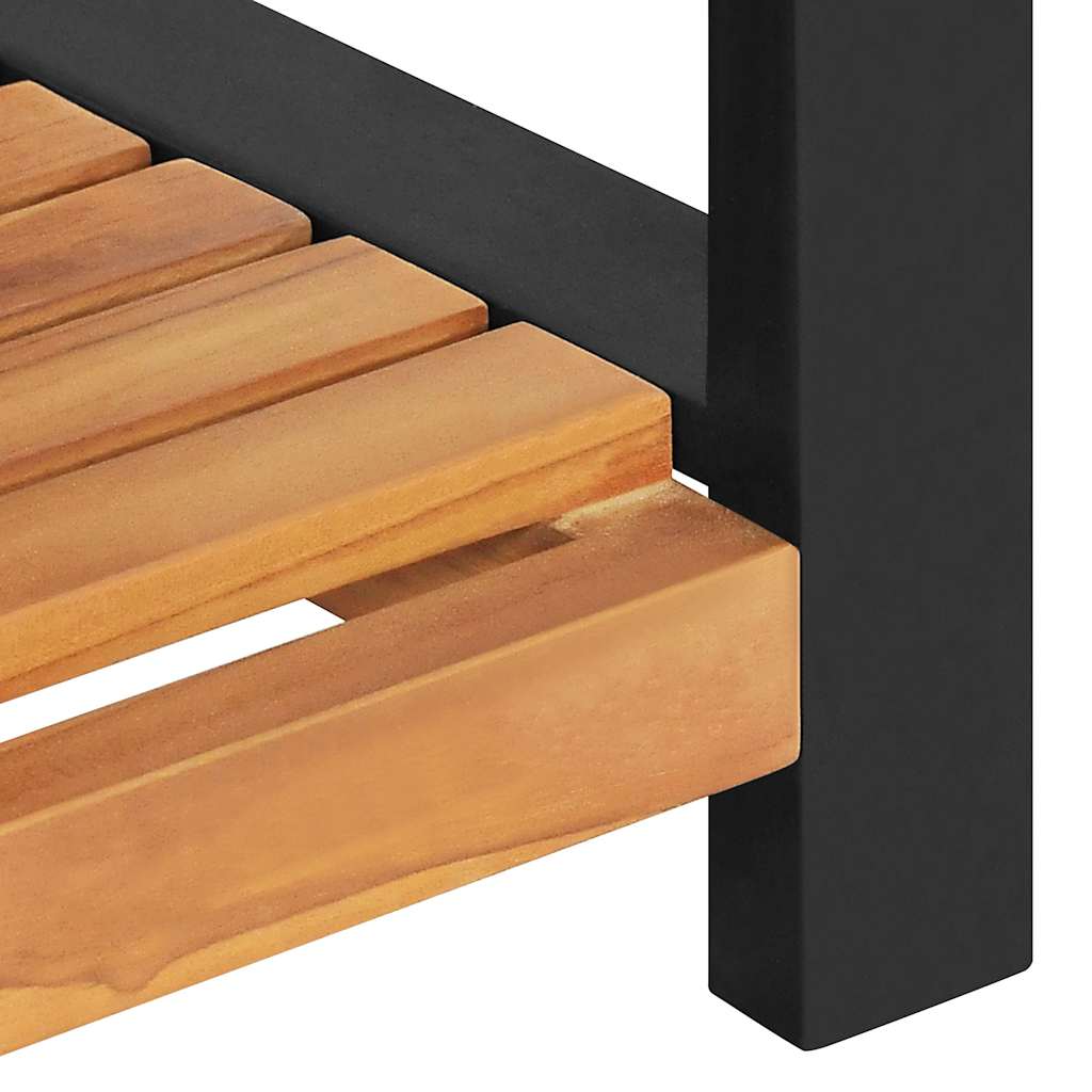 Bank met opslag Bruin 160 x 30 x 50 cm Massief teakhout