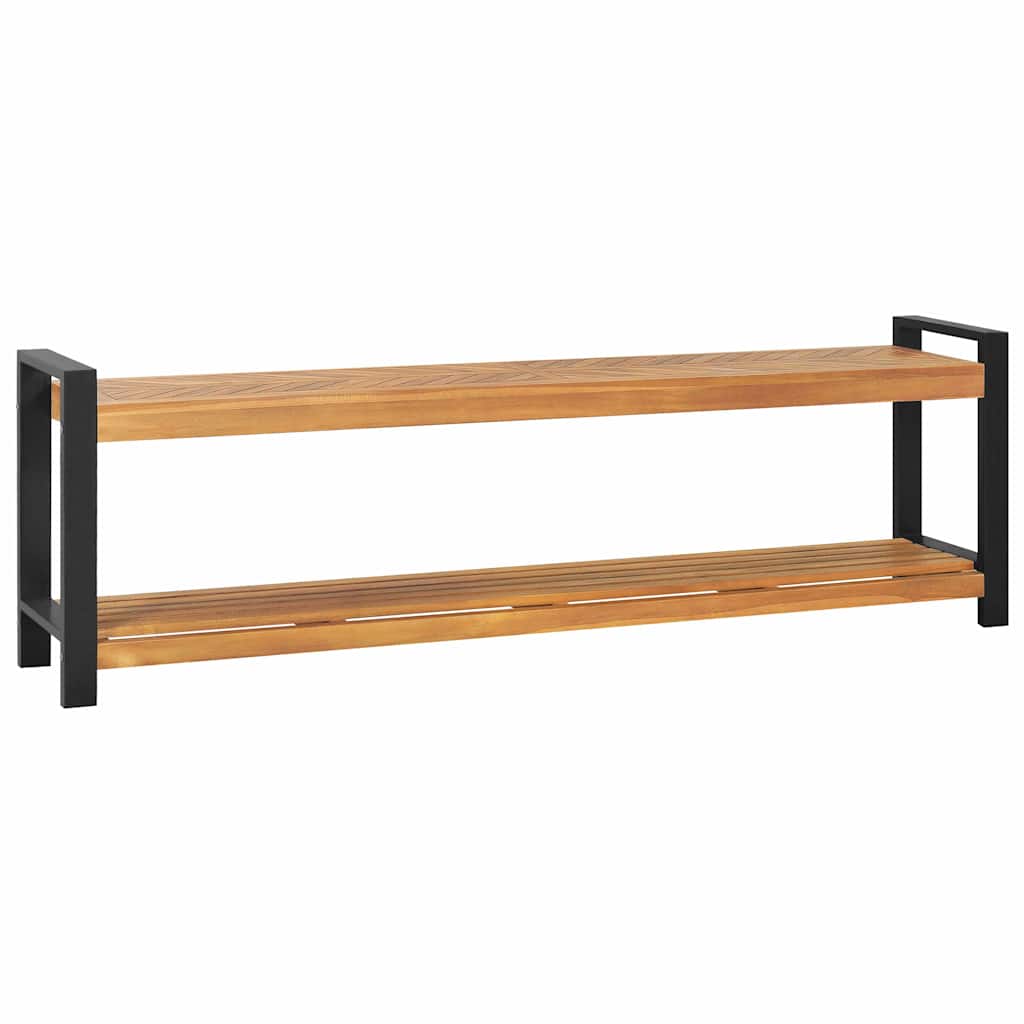 Bank met opslag Bruin 160 x 30 x 50 cm Massief teakhout