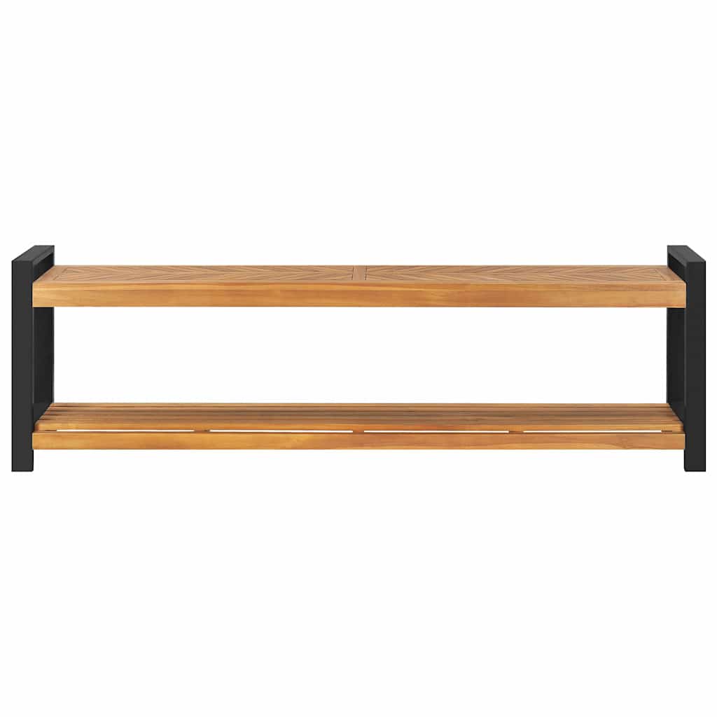 Bank met opslag Bruin 160 x 30 x 50 cm Massief teakhout