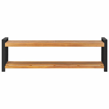 Bank met opslag Bruin 160 x 30 x 50 cm Massief teakhout
