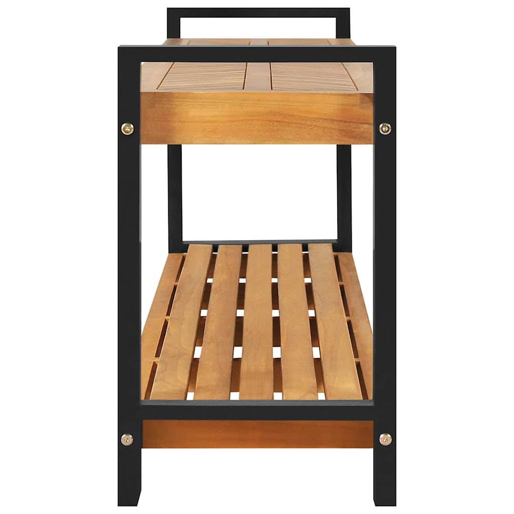 Bank met opslag Bruin 160 x 30 x 50 cm Massief teakhout
