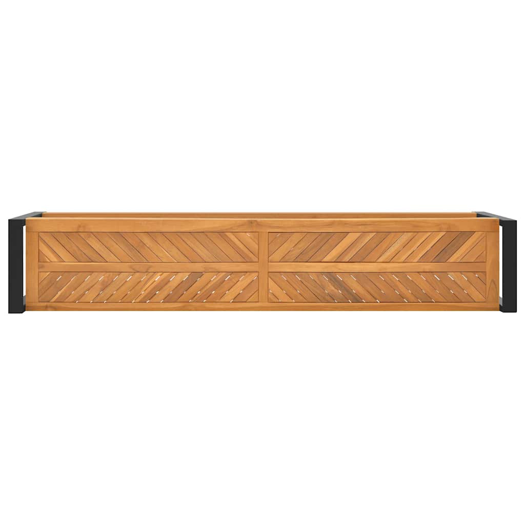 Bank met opslag Bruin 160 x 30 x 50 cm Massief teakhout