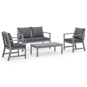 Loungeset 4-delig massief acaciahout