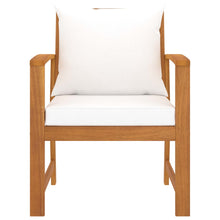 Tuinstoelen Met Kleurig Kussen Massief Acaciahout crème