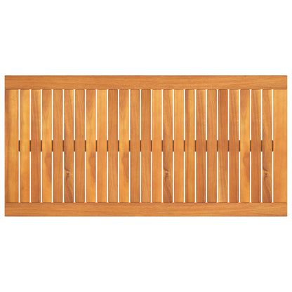 00X50X33 Cm Massief Acaciahout Crème Salontafel