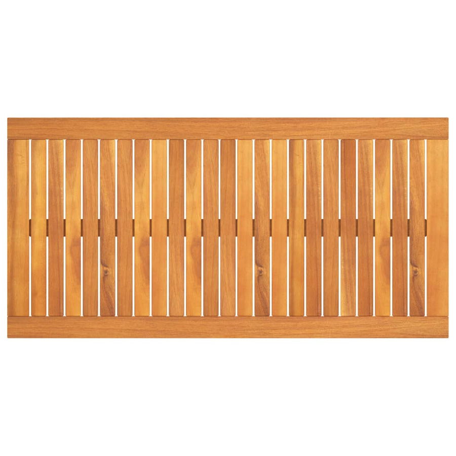 00X50X33 Cm Massief Acaciahout Crème Salontafel