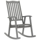 Rocking Chair Solid Acacia Wood Grey