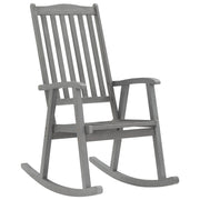 Rocking Chair Solid Acacia Wood Grey
