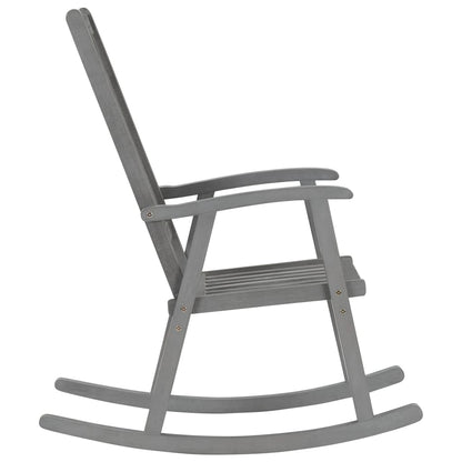 Schommelstoel Massief Acaciahout Grijs