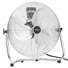 Vloerventilator 3 snelheden 100 W 55 cm Zilver