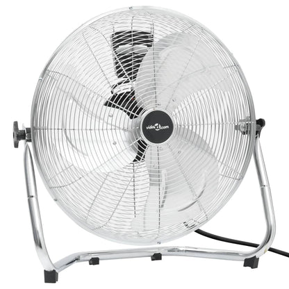 Vloerventilator 3 snelheden 100 W 55 cm Zilver