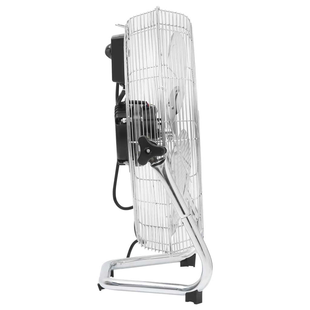 Vloerventilator 3 snelheden 100 W 55 cm Zilver