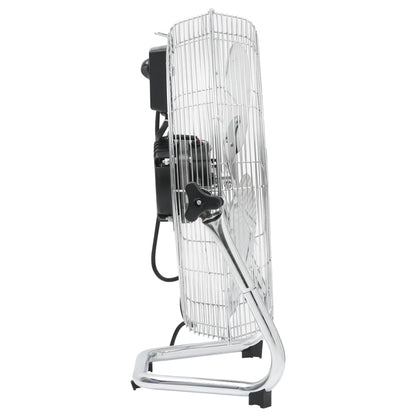 Vloerventilator 3 snelheden 100 W 55 cm Zilver