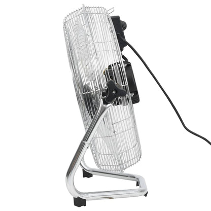 Vloerventilator 3 snelheden 100 W 55 cm Zilver