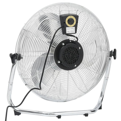 Vloerventilator 3 snelheden 100 W 55 cm Zilver