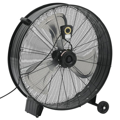 Trommelventilator Industrieel 240 W 77 Cm Zwart