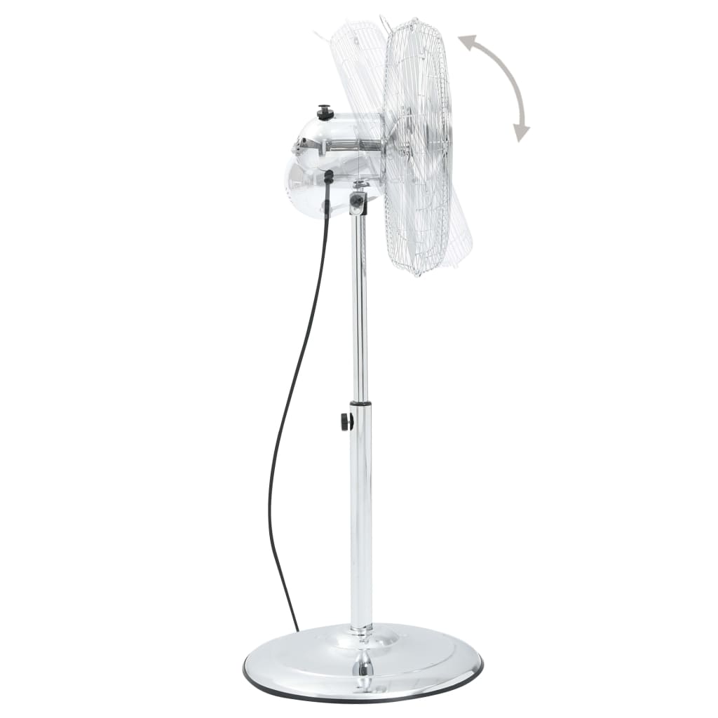 Statiefventilator 3 snelheden 40 cm chroomkleurig