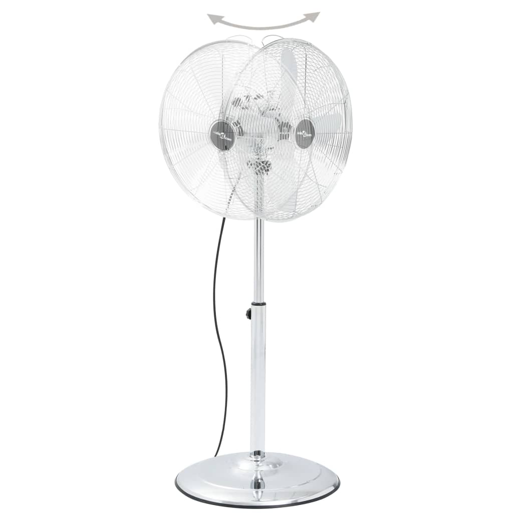 Statiefventilator 3 snelheden 40 cm chroomkleurig