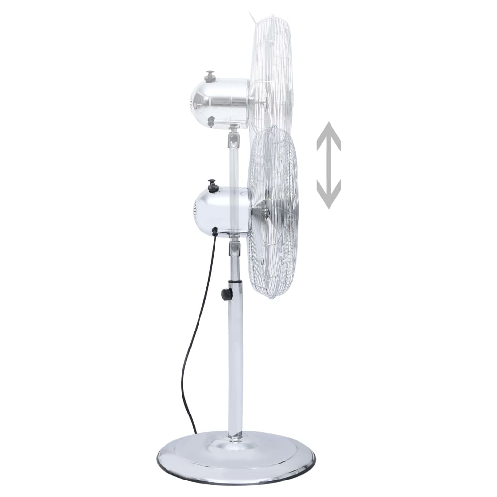 Statiefventilator 3 snelheden 40 cm chroomkleurig