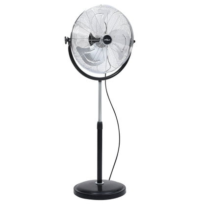 Statiefventilator met kantelkop 3 snelheden 100 W 45 cm chroom