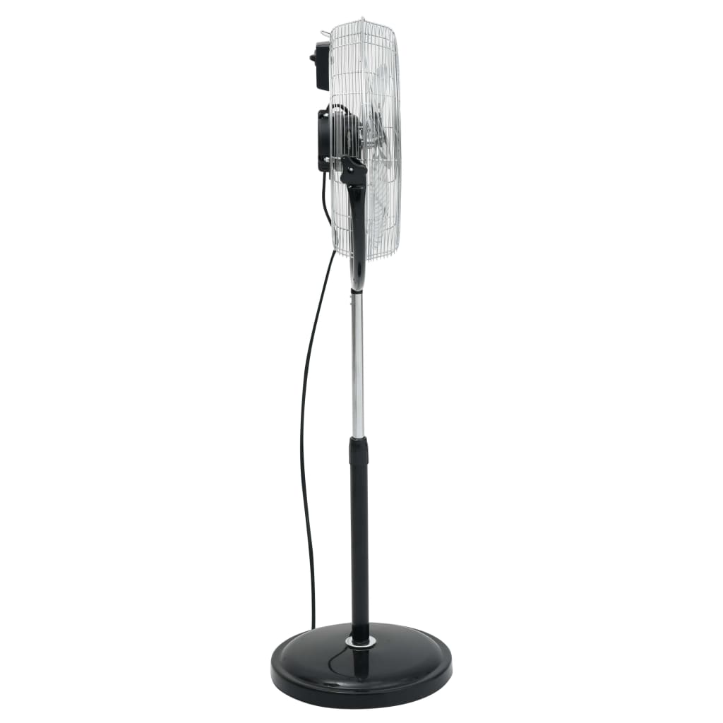 Statiefventilator met kantelkop 3 snelheden 100 W 45 cm chroom