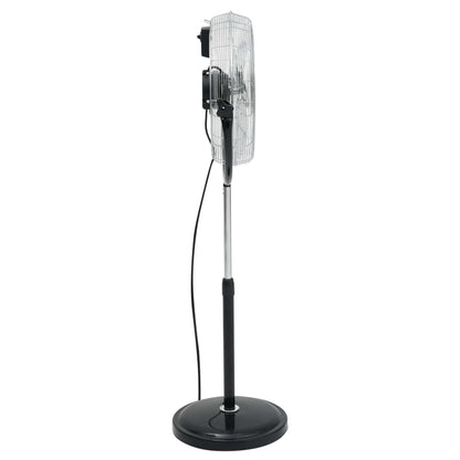 Statiefventilator met kantelkop 3 snelheden 100 W 45 cm chroom