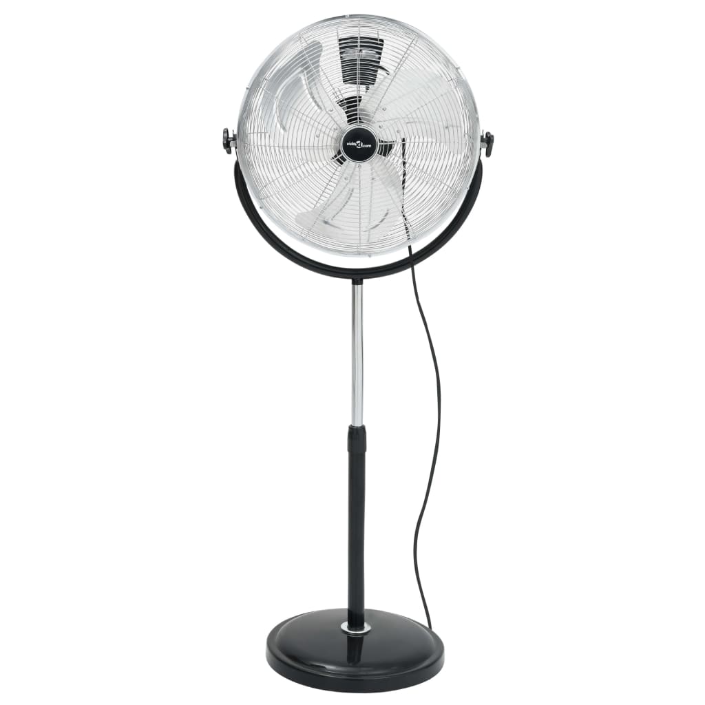 Statiefventilator met kantelkop 3 snelheden 100 W 45 cm chroom