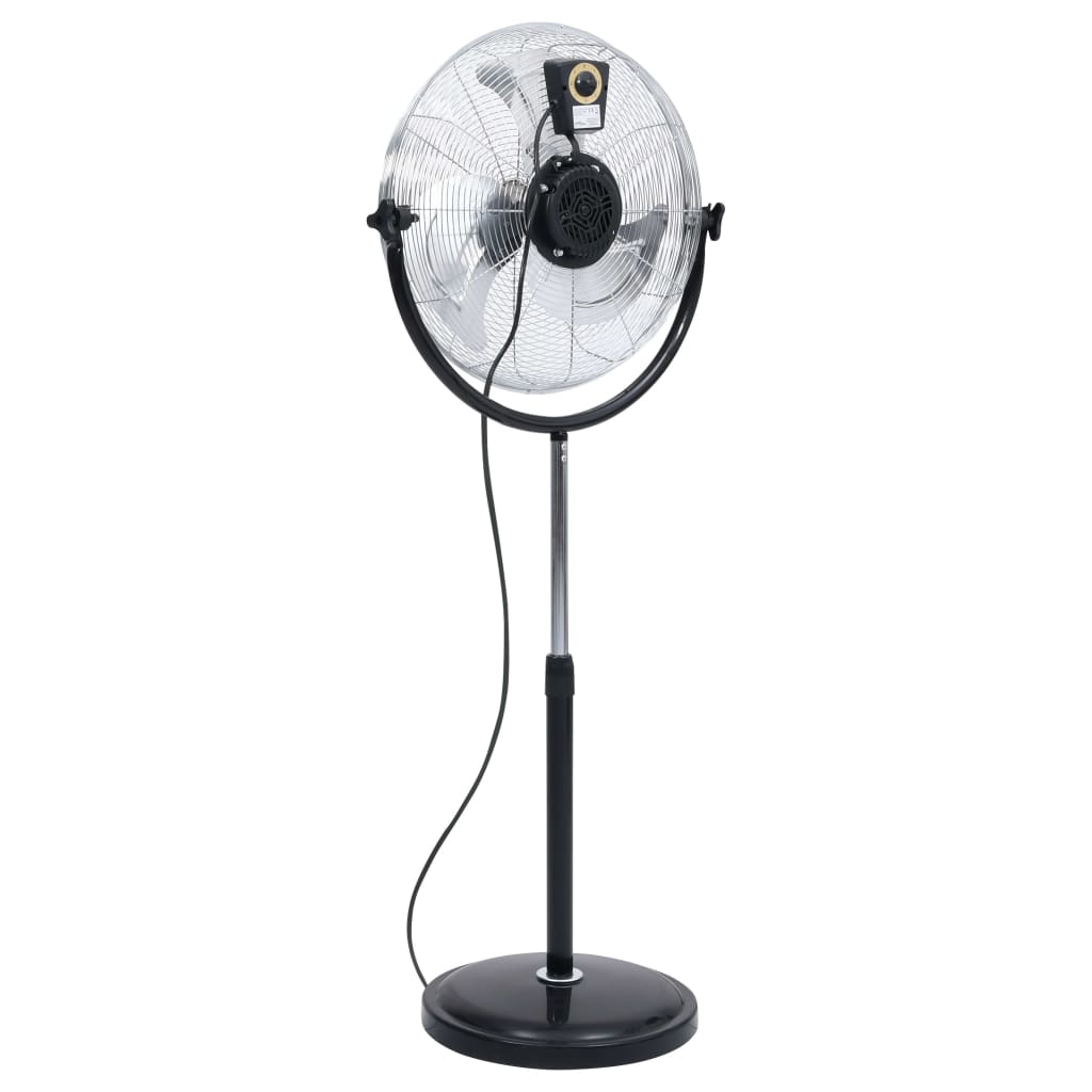 Statiefventilator met kantelkop 3 snelheden 100 W 45 cm chroom