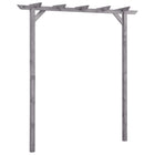 Pergola Geïmpregneerd Grenenhout Grijs 200 x 40 x 205 cm