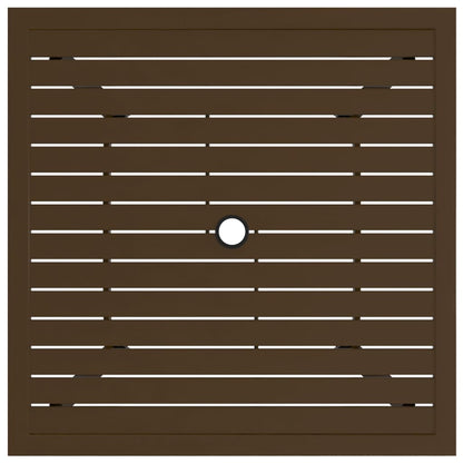 Tuintafel 8,5X8,5X72 Cm Staal 81.5 x 81.5 x 72 cm Bruin