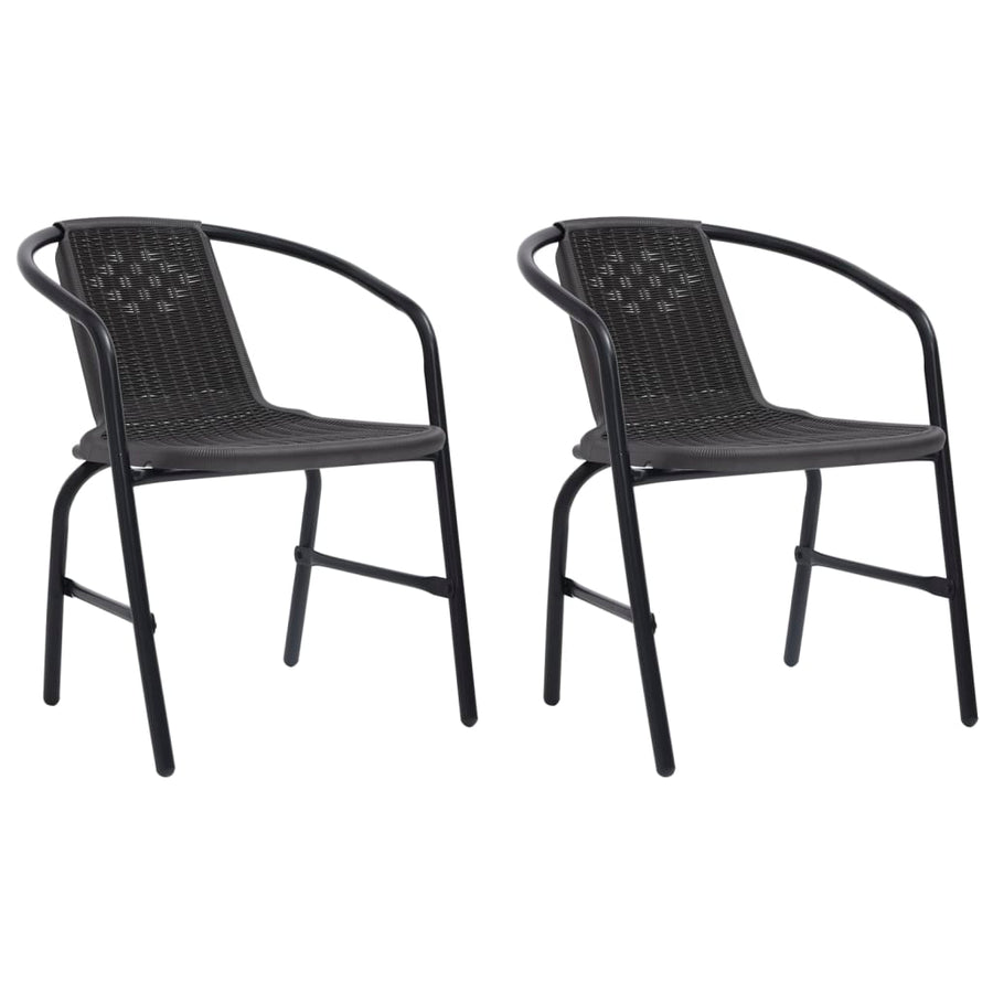 Tuinstoelen 110 Kg Kunststof Rattan En Staal 2