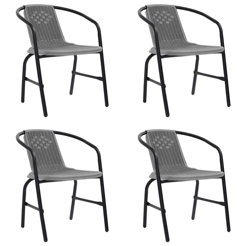 Tuinstoelen 4 St 110 Kg Kunststof Rattan En Staal