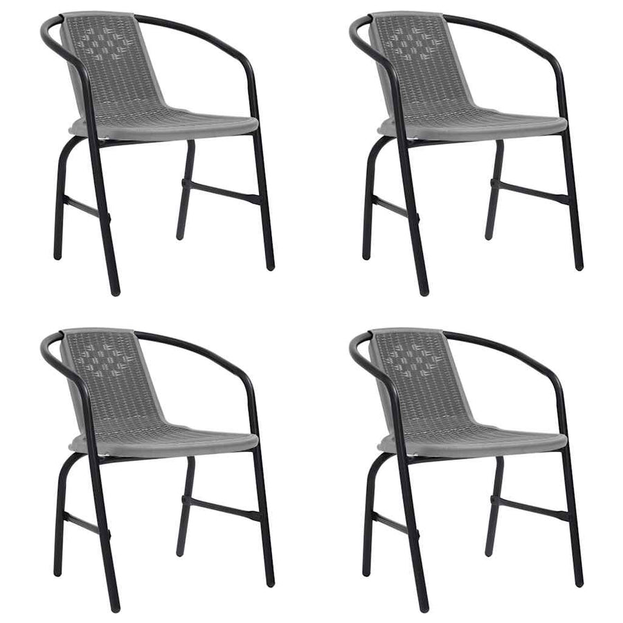 Tuinstoelen 4 St 110 Kg Kunststof Rattan En Staal