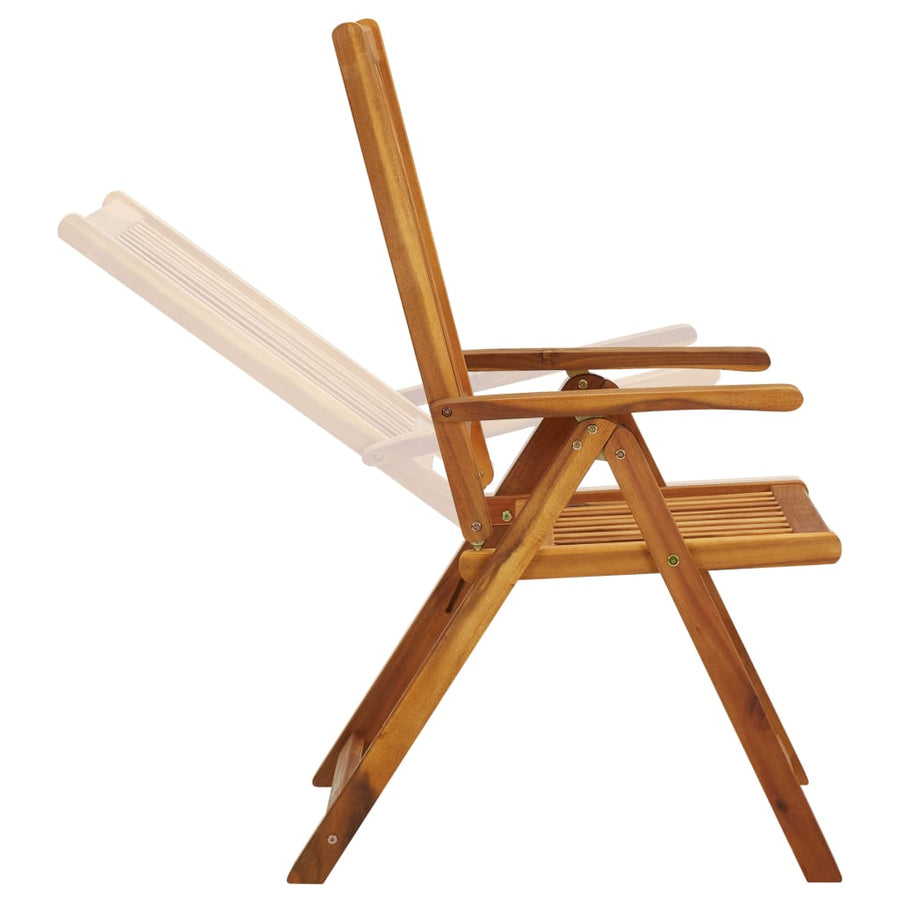 Tuinstoelen Verstelbaar Massief Acaciahout 3
