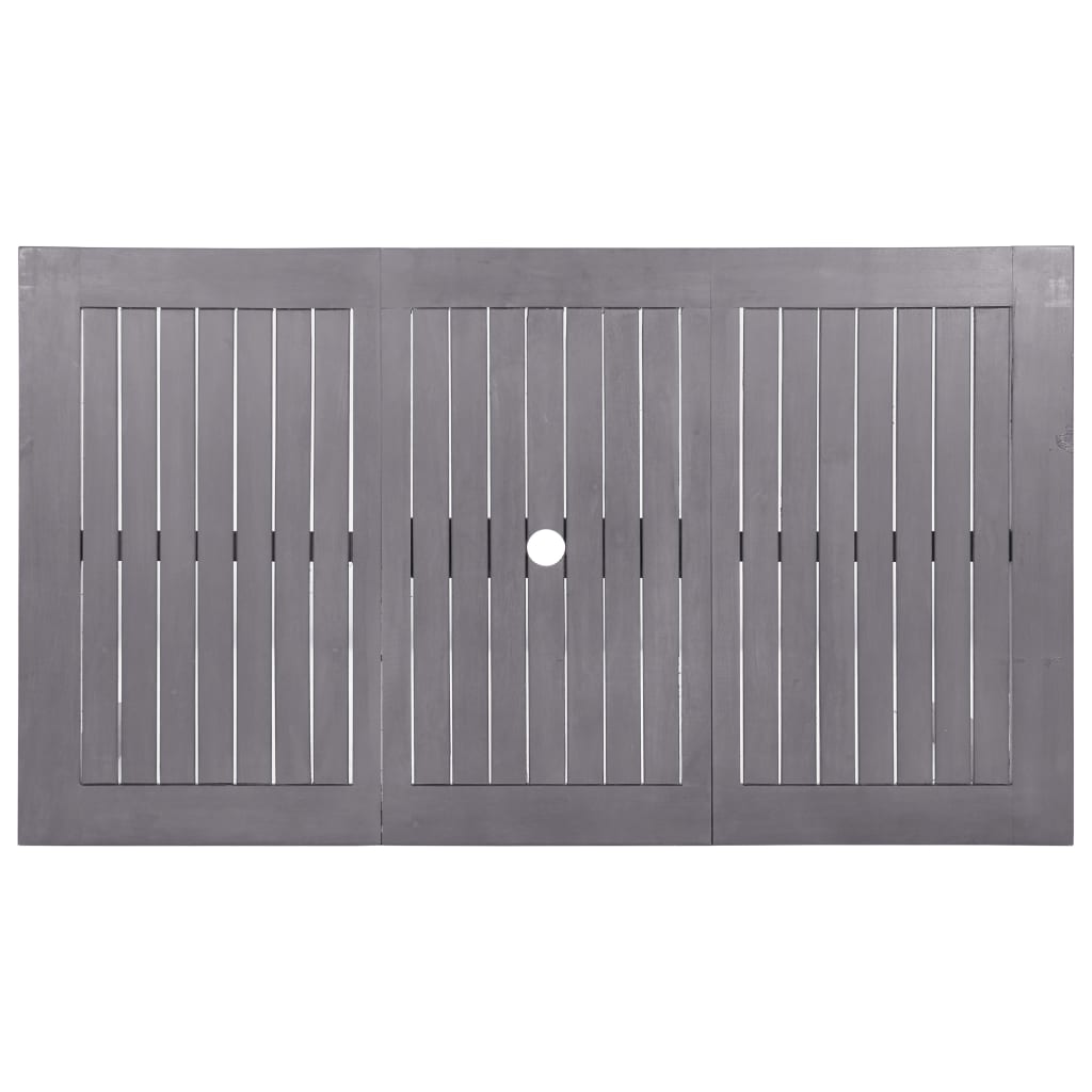 Tuintafel 140x80x74 cm massief acaciahout greywash