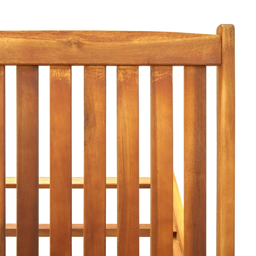 Ligbed Massief Acaciahout 199 x 63 x 85 cm Bruin