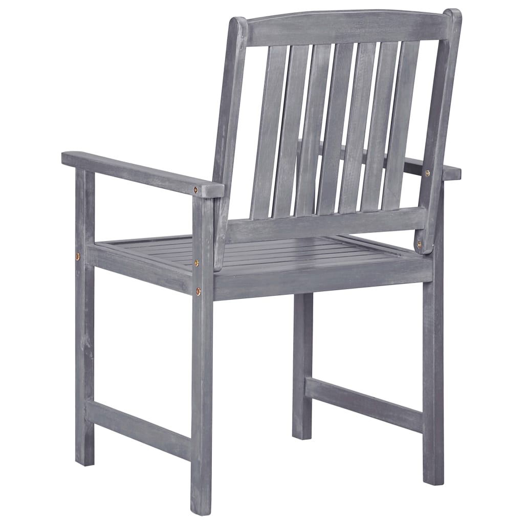 Tuinstoelen Massief Acaciahout 1 4 Grijs