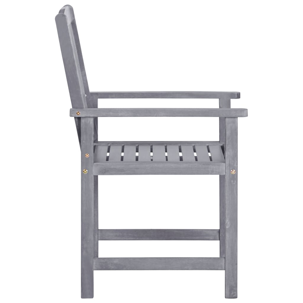 Tuinstoelen Massief Acaciahout 1 4 Grijs