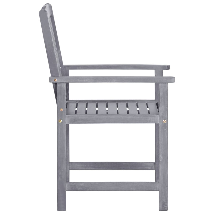 Tuinstoelen Massief Acaciahout 1 4 Grijs