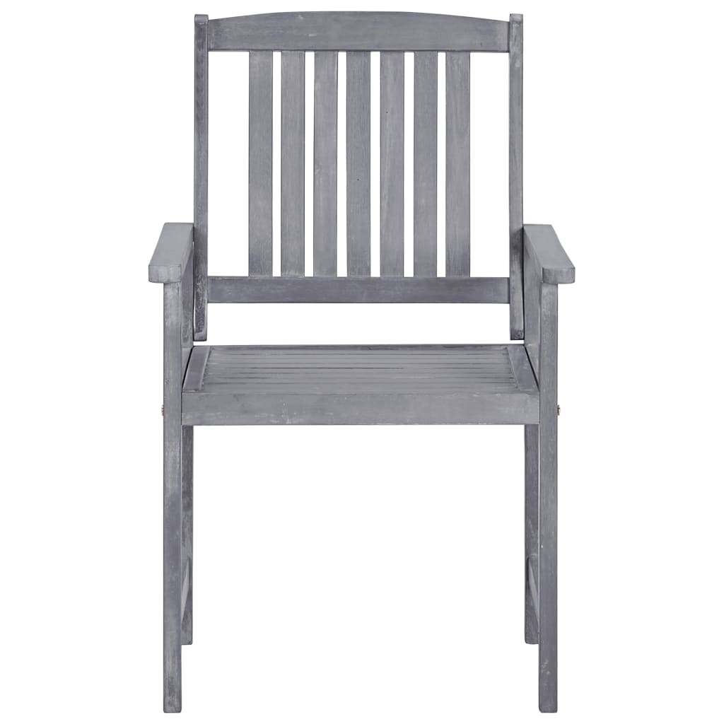 Tuinstoelen Massief Acaciahout 1 4 Grijs