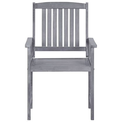 Tuinstoelen Massief Acaciahout 1 4 Grijs