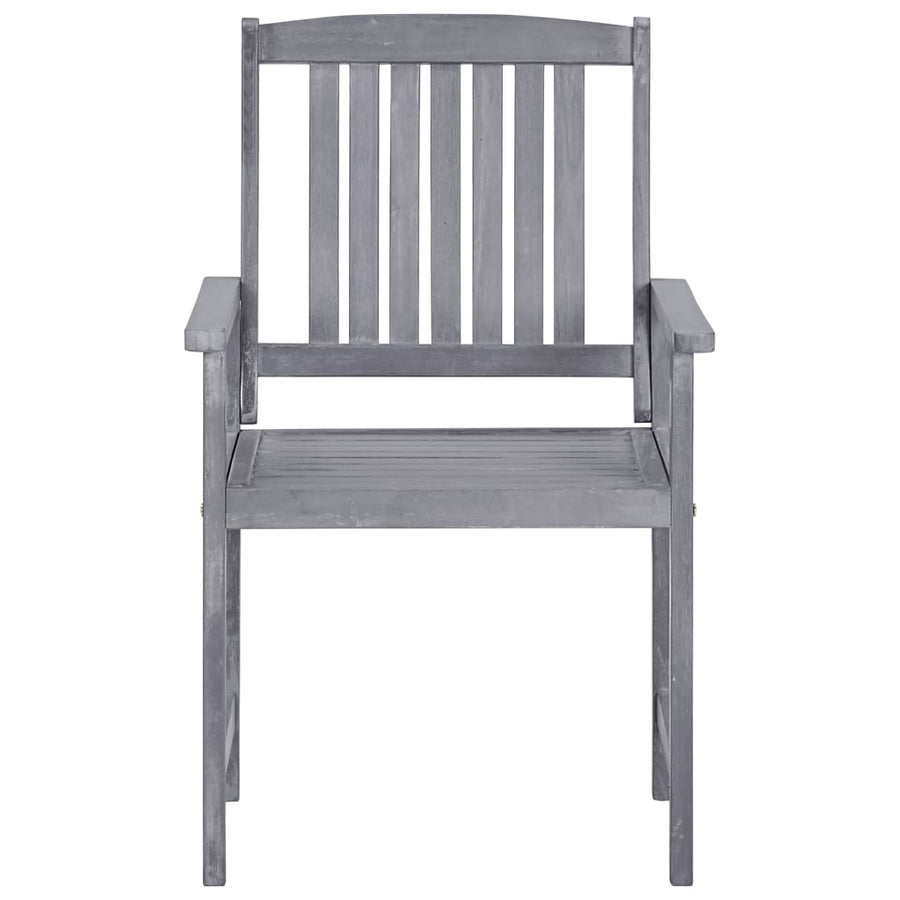 Tuinstoelen Massief Acaciahout 1 4 Grijs